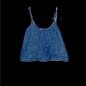 Paper Crane Denim Crop Tank